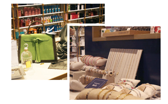 bijoux, accessoires, maroquinerie haut de gamme